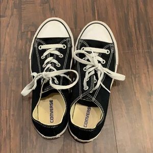 Black low top Converse